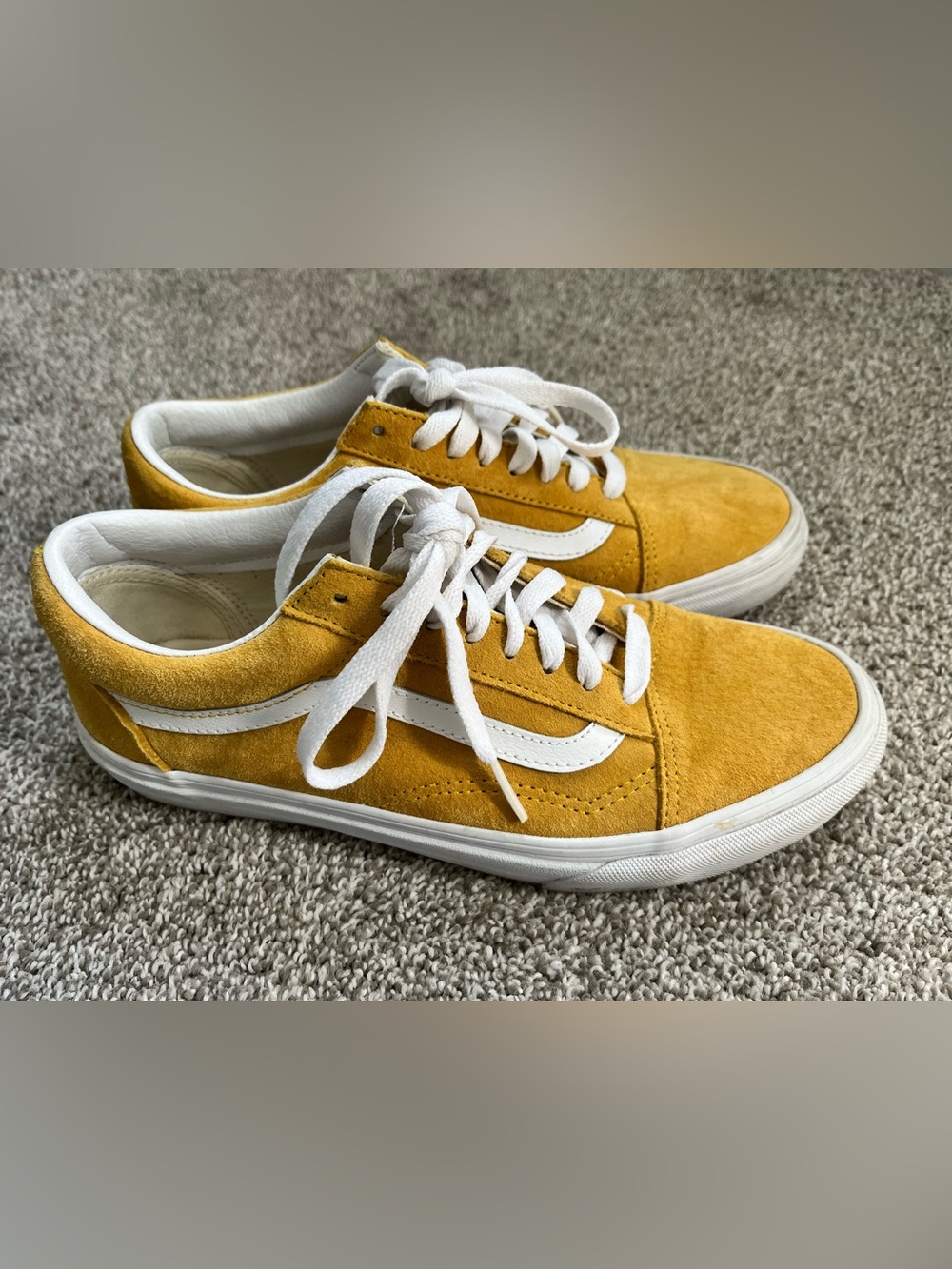 Vans Old Skool Mustard Yellow Sneaker - W 9; M 7.5